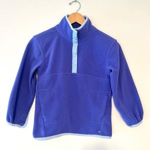 Athleta Girls Blue Microfleece Pullover